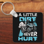 Ein bisschen schaden ATV 4 4 Wheeler Quad nie Schlüsselanhänger (Vorderseite)