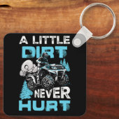 Ein bisschen schaden ATV 4 4 Wheeler Quad nie Schlüsselanhänger (Rückseite)