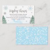 Ein bisschen Schnee Weihnachtsdusche Kinderdusche Begleitkarte (Vorne/Hinten)