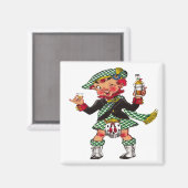 Ein bisschen schottischer Magnet (Vorderseite/Rückseite)
