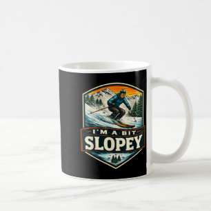 Ein bisschen schräge Männer Skifahren Wortwitz Ski Kaffeetasse
