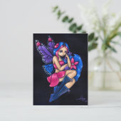 "Ein bisschen schüchtern" Postkarte (Stehend Vorderseite)