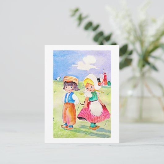 Ein bisschen schüchterne Postkarte (Stehend Vorderseite)