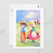 Ein bisschen schüchterne Postkarte (Vorne/Hinten)