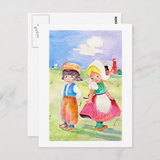 Ein bisschen schüchterne Postkarte (Vorne/Hinten)