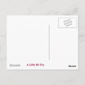 Ein bisschen schüchterne Postkarte (Rückseite)