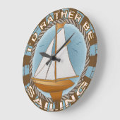 Ein bisschen Segeluhr Große Wanduhr (Winkel)