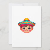 Ein bisschen Senorita ist auf dem Weg Babydusche Einladung (Rückseite)