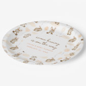 Ein bisschen Sonne ist auf dem Weg zur Babydusche Pappteller (Schrägansicht)