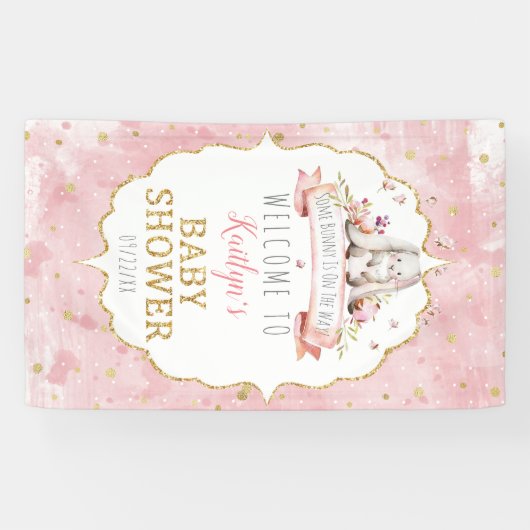 Ein bisschen Sonne ist unterwegs! Baby Dusche Empf Banner (Horizontal)