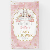 Ein bisschen Sonne ist unterwegs! Baby Dusche Empf Banner (Vertikal)