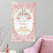 Ein bisschen Sonne ist unterwegs! Baby Dusche Empf Banner