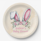 Ein bisschen Sonne ist unterwegs! Babyparty Pappteller (Vorderseite)