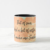 Ein bisschen Sonne und Kaffee Tasse (Zentrum)