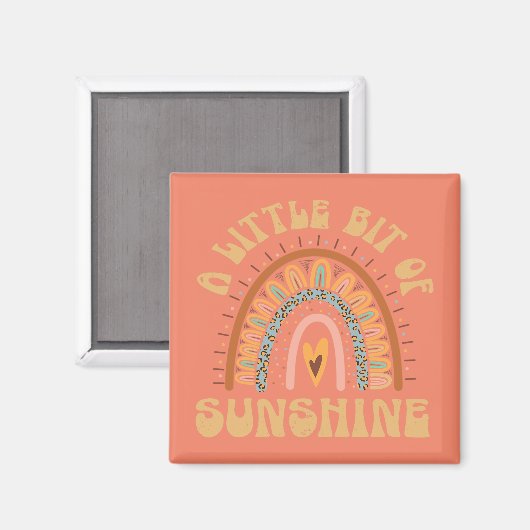 Ein bisschen Sonnenschein Magnet (Vorderseite/Rückseite)