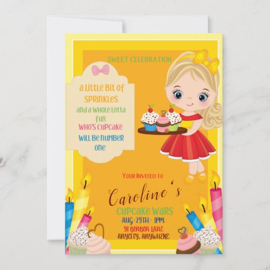 Ein bisschen Sprinkle Verschiedene Einladungskarte Einladung (Vorderseite)