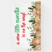 Ein bisschen Süßes ist auf dem Weg Babydusche Banner (Vertikal)