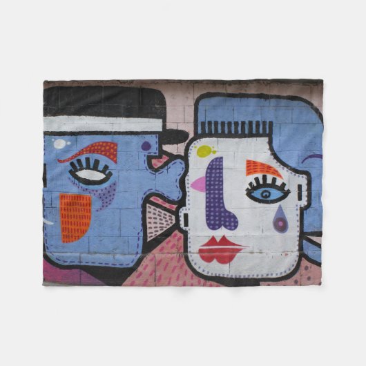 Ein bisschen Träne der Freude weinen Fleecedecke (Vorderseite (Horizontal))