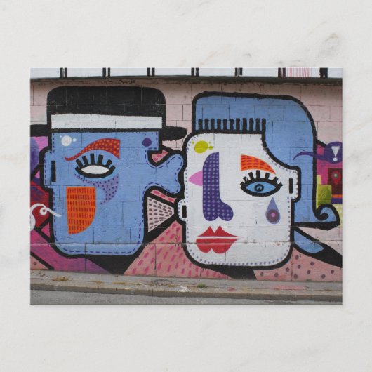 Ein bisschen Träne der Freude weinen Postkarte (Vorderseite)