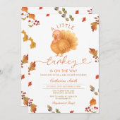 Ein bisschen Türkei ist auf dem Weg Baby Dusche Bl Einladung (Vorne/Hinten)