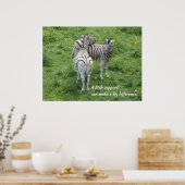 Ein bisschen Unterstützung kann einen großen Unter Poster (Küche)