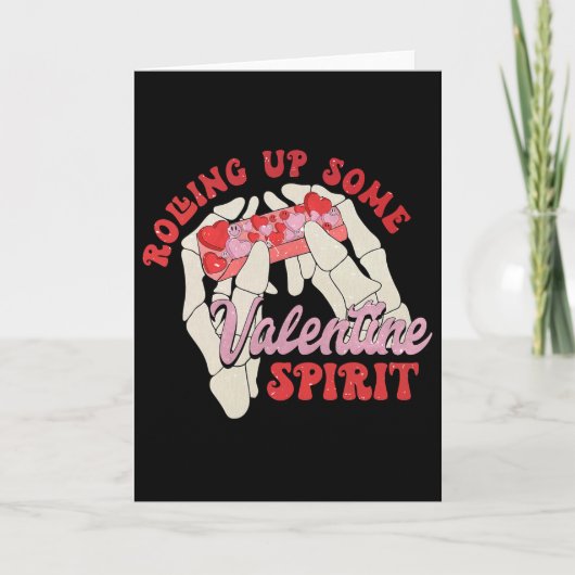Ein bisschen Valentinsgeist aufrollen  Karte (Vorderseite)