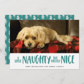 Ein bisschen vergnügt | Aqua | FOTO Feiertagskarte (Vorne/Hinten)