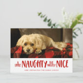 Ein bisschen vergnügt | Rot | FOTO Feiertagskarte (Stehend Vorderseite)