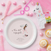 Ein bisschen verlobt Martini Pink Bachelorette Pappteller (Party)