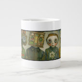 Ein bisschen verrückt Jumbo-Tasse (Vorderseite)