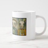 Ein bisschen verrückt Jumbo-Tasse (Rechts)