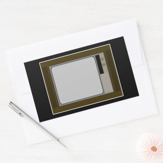 Ein bisschen vom 60er. rechteckiger aufkleber (Umschlag)