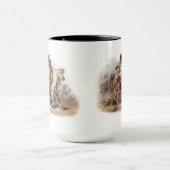 Ein blackfoot-Inder auf zu Pferde Tasse (Zentrum)