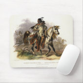 Ein Blackfoot Inder zu Pferd, überziehen 19 von Mousepad (Mit Mouse)