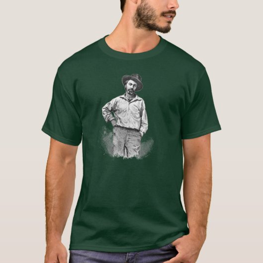 "Ein Blatt des Grases" Whitman inspirierend Zitat T-Shirt (Vorderseite)