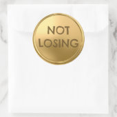 ein Blatt mit sechs Aufklebern, um Fremden zu gebe Runder Aufkleber (Tasche)