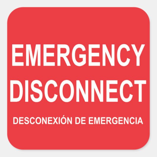 Ein Blatt mit sechs Nottrennzeichen Quadratischer Aufkleber (Vorderseite)