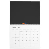 ein blau-orangefarbenes Logo mit einem Mann, der l Kalender (Feb 2027)