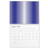 ein blau-weiß gestreifter Hintergrund Kalender (Feb 2027)