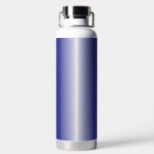 ein blau-weiß gestreifter Hintergrund Trinkflasche (Rückseite)