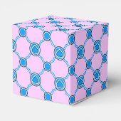 Ein blau weisses Herz Geschenkschachtel (Rückseite)