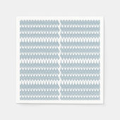 ein blau-weißes Muster mit weißem Hintergrund Serviette (Vorderseite)
