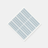 ein blau-weißes Muster mit weißem Hintergrund Serviette (Ecke)