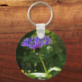 Ein blauer Cornflower Schlüsselanhänger (Vorderseite)
