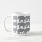 Ein blauer Elefant in der Herd-Tasse Kaffeetasse (Links)