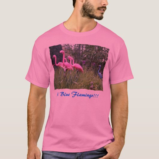 Ein blauer Flamingo!!! T-Shirt (Vorderseite)