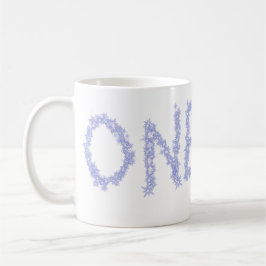 Ein blauer Glitzer Junge, modern 1. Geburtstag Kaffeetasse