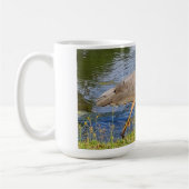 Ein blauer Held Kaffeetasse (Links)