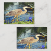 Ein blauer Held Mitteilungskarte (Vorne/Hinten)