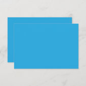 ein blauer Hintergrund mit Dankeskarte (Vorne/Hinten)